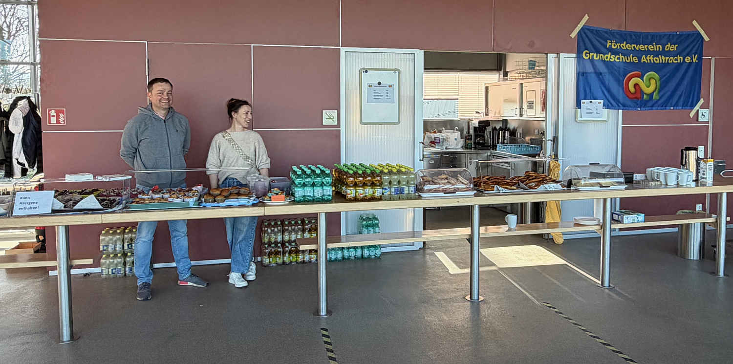 Foto vom Bewirtungsstand unserer Fördervereins